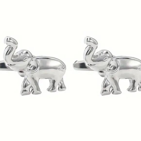 Silver Elephant GOP Cufflinks - Picture 1 of 1